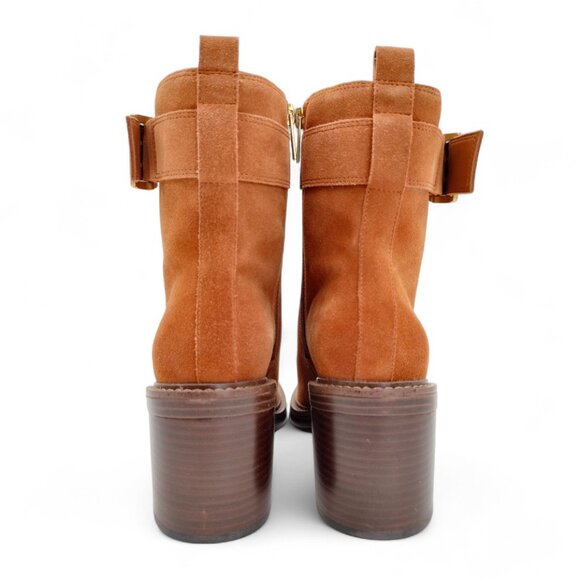 Vince Camuto Women's Size 9 M Warm Caramel Bembonie Stacked Heel Ankle Bootie - Picture 10 of 15